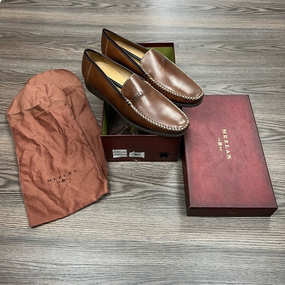 NEW Mezlan Tan Brown Retro Loafers 11 M